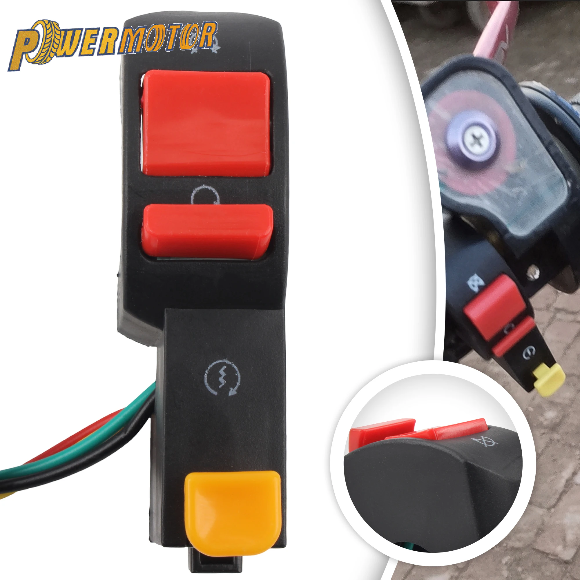 Motorcycle Dirt Bike 12V Kill Switch Starter Button For KTM EXC SXF XC XCF CRF KLX CQR 250 Universal Control Buttton
Motorcycle Dirt Bike 12V Kill Switch Starter Button For KTM EXC SXF XC XCF CRF KLX CQR 250 Universal Control Buttton