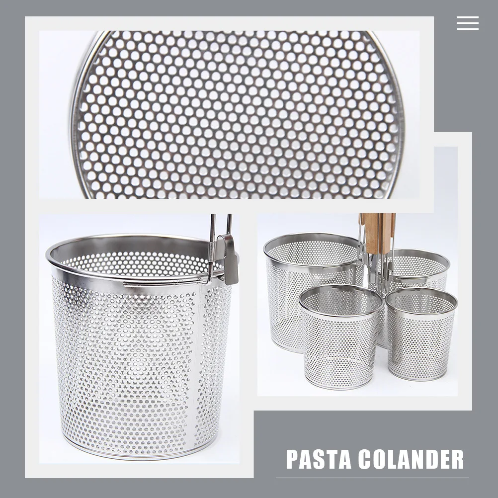 2Pcs Stainless Steel Noodle Strainer Spoon Wear Resistant Heatproof Pasta Colander Basket Cooking Skimmer for Hotpot Noodles
2Pcs Stainless Steel Noodle Strainer Spoon Wear Resistant Heatproof Pasta Colander Basket Cooking Skimmer for Hotpot Noodles