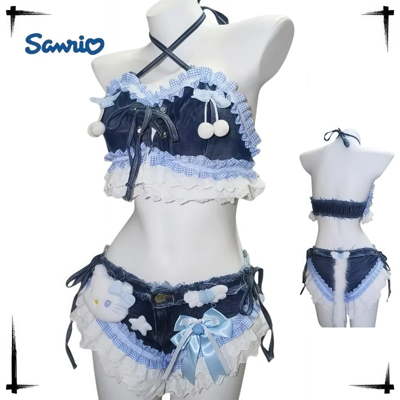 HelloKitty Y2k Women's Sexy Cowboy Lace Shorts Punk Girl Sweet Low Waist Tail Cowboy Shorts Thin Shoulder Strap Hanging Set
HelloKitty Y2k Women's Sexy Cowboy Lace Shorts Punk Girl Sweet Low Waist Tail Cowboy Shorts Thin Shoulder Strap Hanging Set