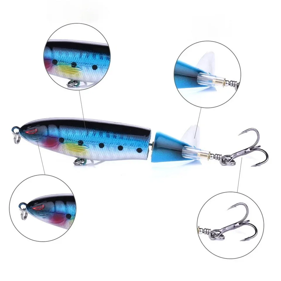 10cm 13g Surface Lure Fishing Baits for Bass Tractor Far Casting Spinning Screw Propeller Artificial Bait for Catfish
10cm 13g Surface Lure Fishing Baits for Bass Tractor Far Casting Spinning Screw Propeller Artificial Bait for Catfish