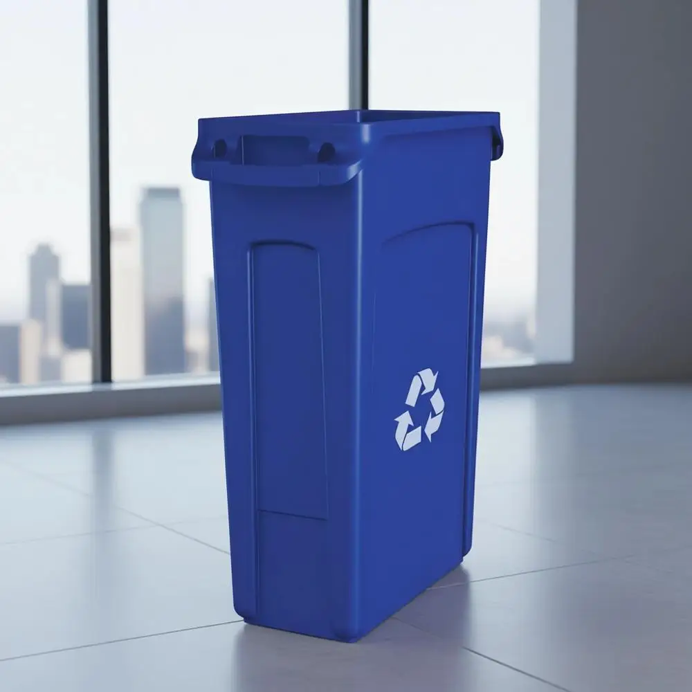 23 Gallon Ventilated Plastic Recycling Bin for Kitchens, Classrooms, and Offices
23 Gallon Ventilated Plastic Recycling Bin for Kitchens, Classrooms, and Offices