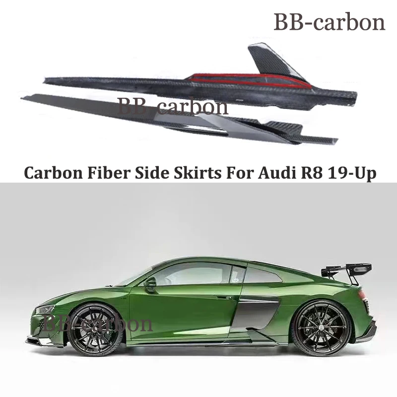 Для Audi R8, высокое качество, сухая искусственная кожа, 2 шт., комплект кузова автомобиля, боковые юбки, аксессуары, 19-Up
Для Audi R8, высокое качество, сухая искусственная кожа, 2 шт., комплект кузова автомобиля, боковые юбки, аксессуары, 19-Up