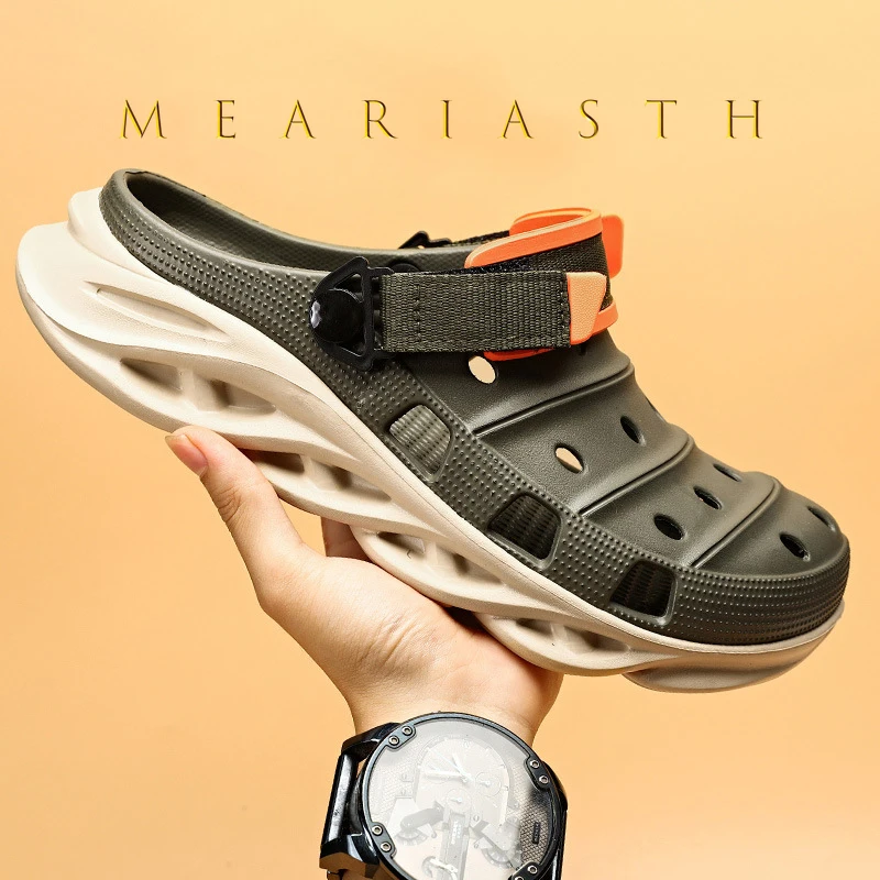New 2024 Summer Thick Bottom Patchwork Fashion Sandals Men Casual Beach Shoes Hollow-Out Garden Clogs Outdoor Slippers EVA Shoes
New 2024 Summer Thick Bottom Patchwork Fashion Sandals Men Casual Beach Shoes Hollow-Out Garden Clogs Outdoor Slippers EVA Shoes