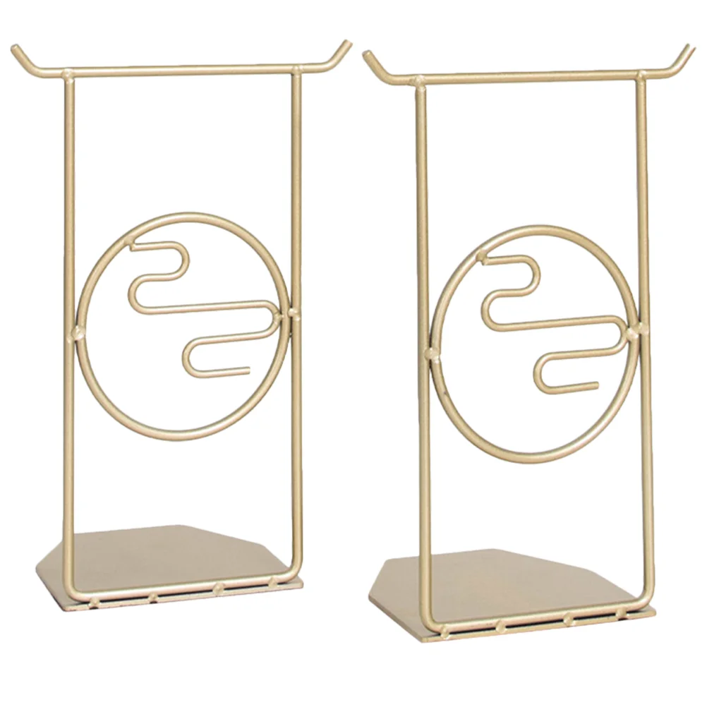 2 Pcs Book Stand Multi-function Organizer Desktop Delicate End Crafted Golden Bookend Office
2 Pcs Book Stand Multi-function Organizer Desktop Delicate End Crafted Golden Bookend Office