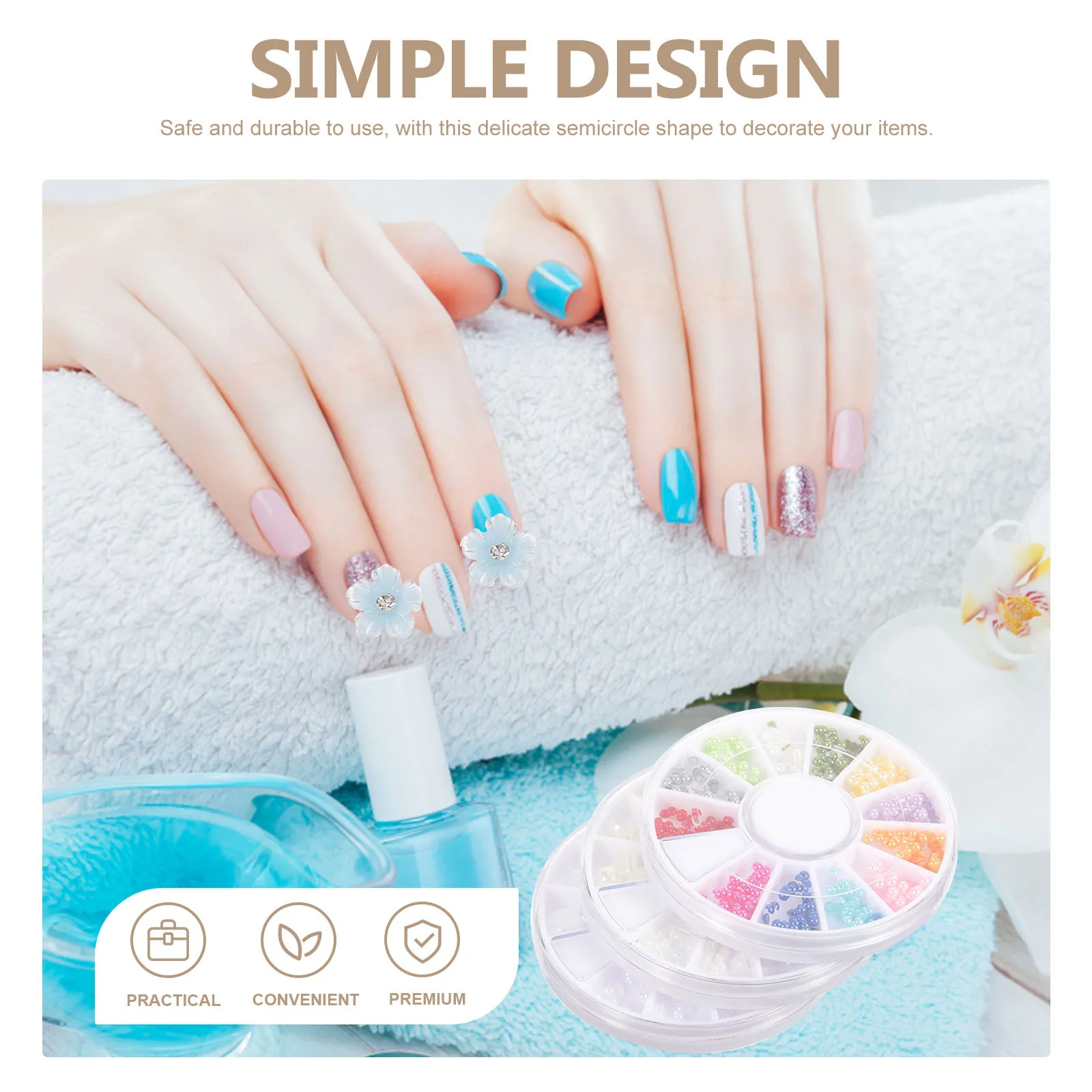 3 Boxes Pearl Nail Charms Half Round Resin Flat Back for DIY Nail Art Accessories Scrapbook Mobile Case Decoration
3 Boxes Pearl Nail Charms Half Round Resin Flat Back for DIY Nail Art Accessories Scrapbook Mobile Case Decoration