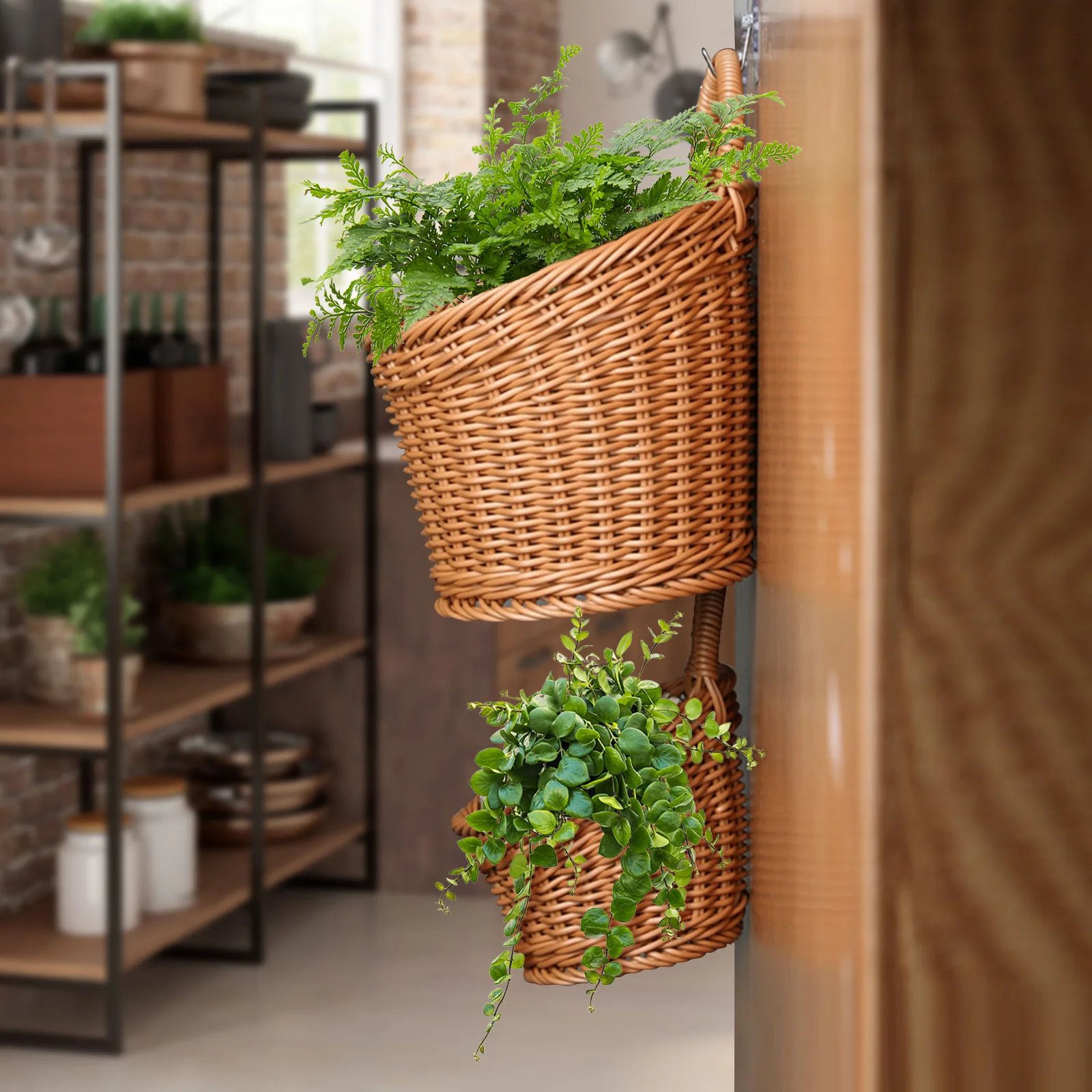 2pcs Garlic Onion Ginger Storage Baskets Hanging Wall Kitchen Woven Vegetable Bins Large Capacity Plastic
2pcs Garlic Onion Ginger Storage Baskets Hanging Wall Kitchen Woven Vegetable Bins Large Capacity Plastic