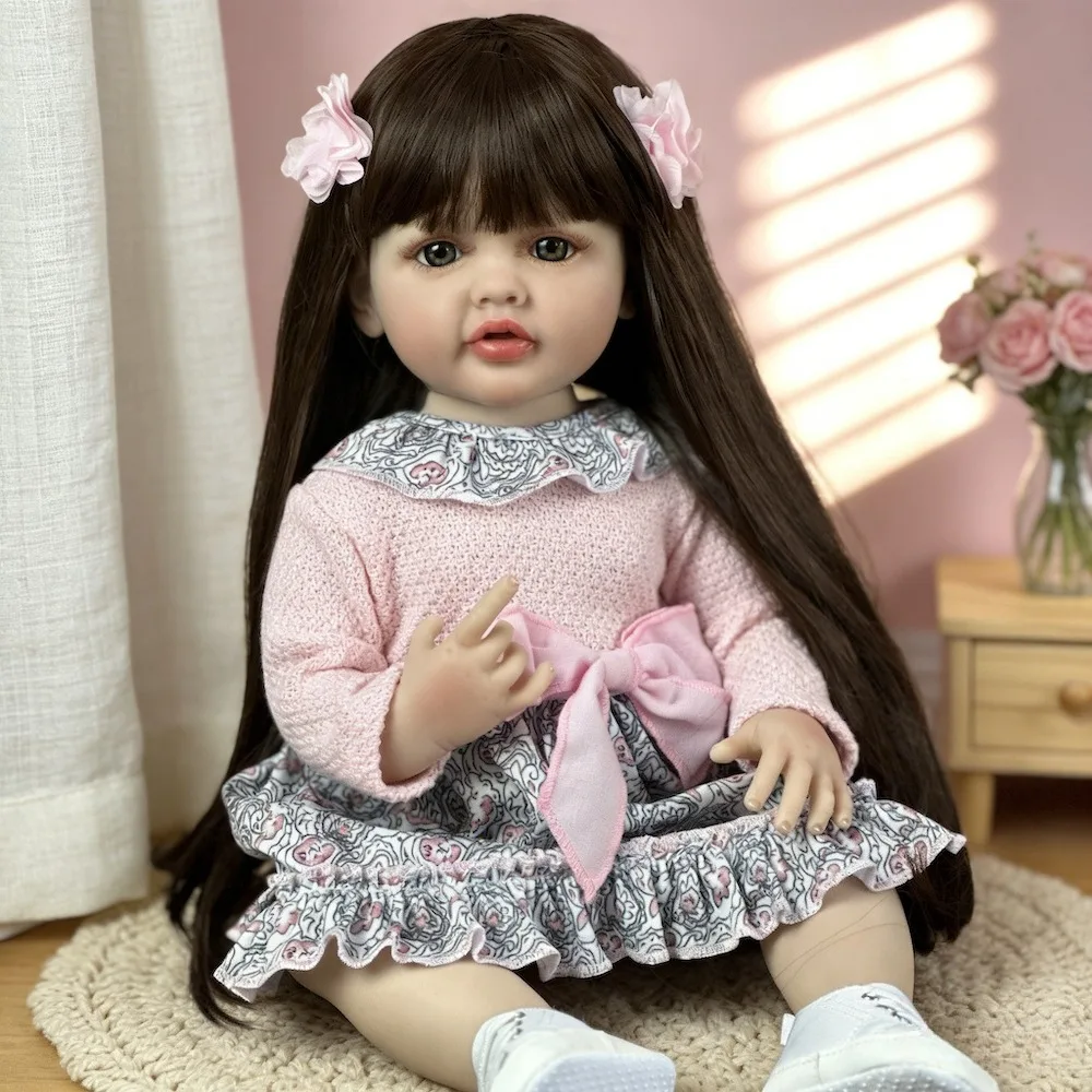BZDOLL 55cm Full Body Soft Vinyl Reborn Doll Baby 22inch Lifelike Princess Toddler Newborn Bebe Bath Toy Lovely Birthday Gift
BZDOLL 55cm Full Body Soft Vinyl Reborn Doll Baby 22inch Lifelike Princess Toddler Newborn Bebe Bath Toy Lovely Birthday Gift