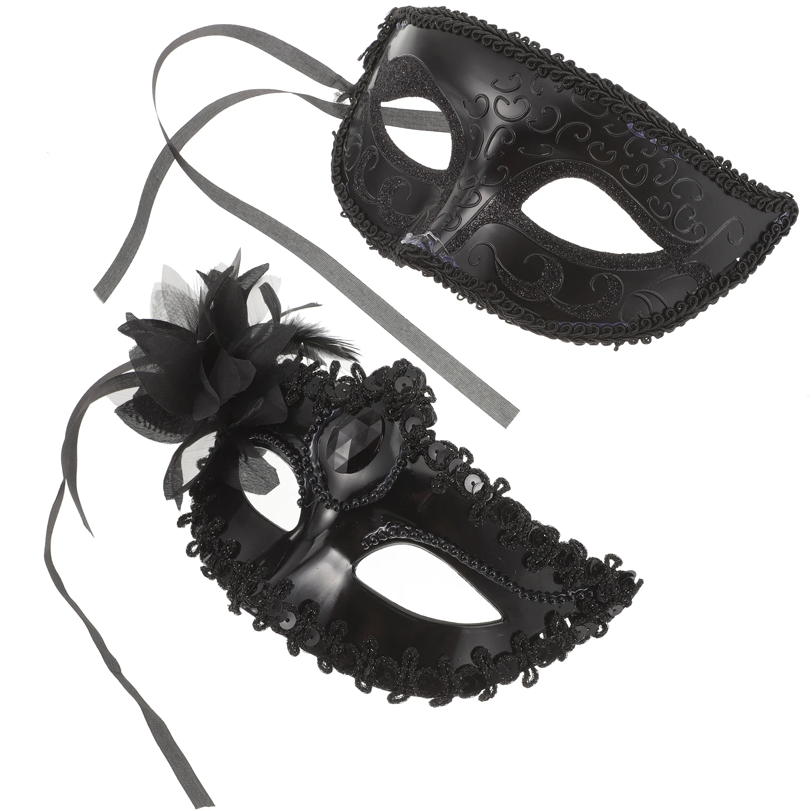 Venetian Half Masks Plastic Masquerade Party Black Couple Lovers Halloween Props Decor Costume Accessories Props
Venetian Half Masks Plastic Masquerade Party Black Couple Lovers Halloween Props Decor Costume Accessories Props