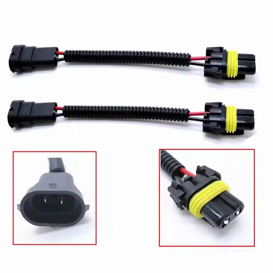 1Pair H11 Male to 9005 HB3 9006 HB4 Female Plug Connector Wiring Harness Car Headlight Fog Light Socket Adapter Cable
1Pair H11 Male to 9005 HB3 9006 HB4 Female Plug Connector Wiring Harness Car Headlight Fog Light Socket Adapter Cable