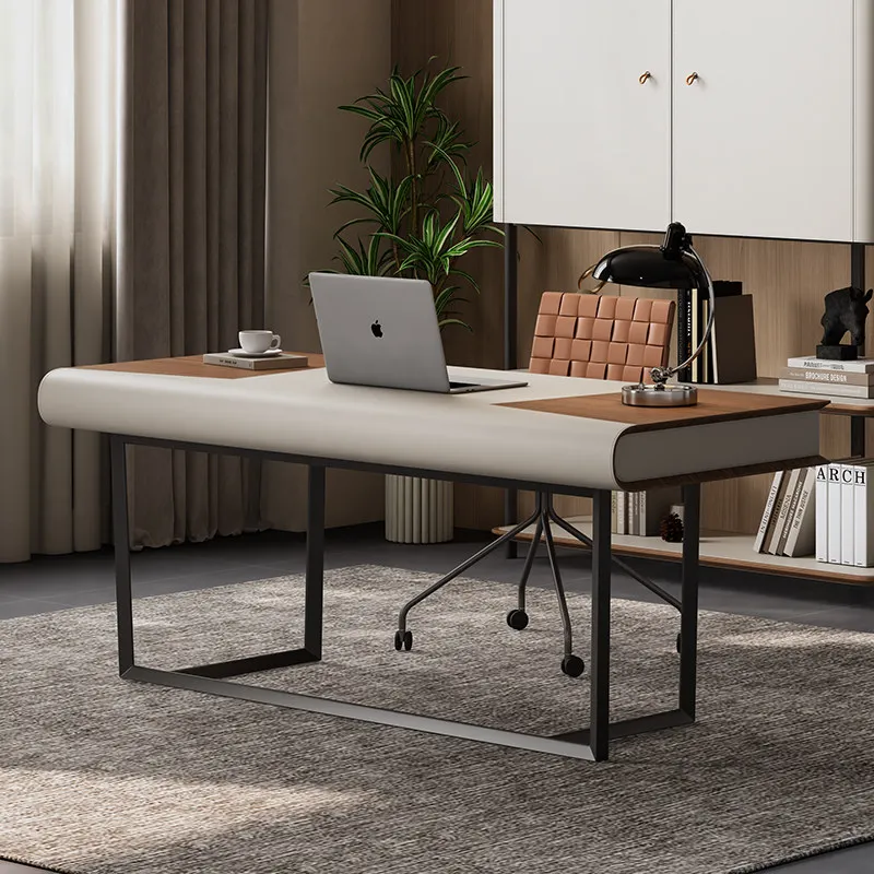 PYJ minimalist light luxury desk high-end atmospheric solid wood paint leather art computer desk
PYJ minimalist light luxury desk high-end atmospheric solid wood paint leather art computer desk