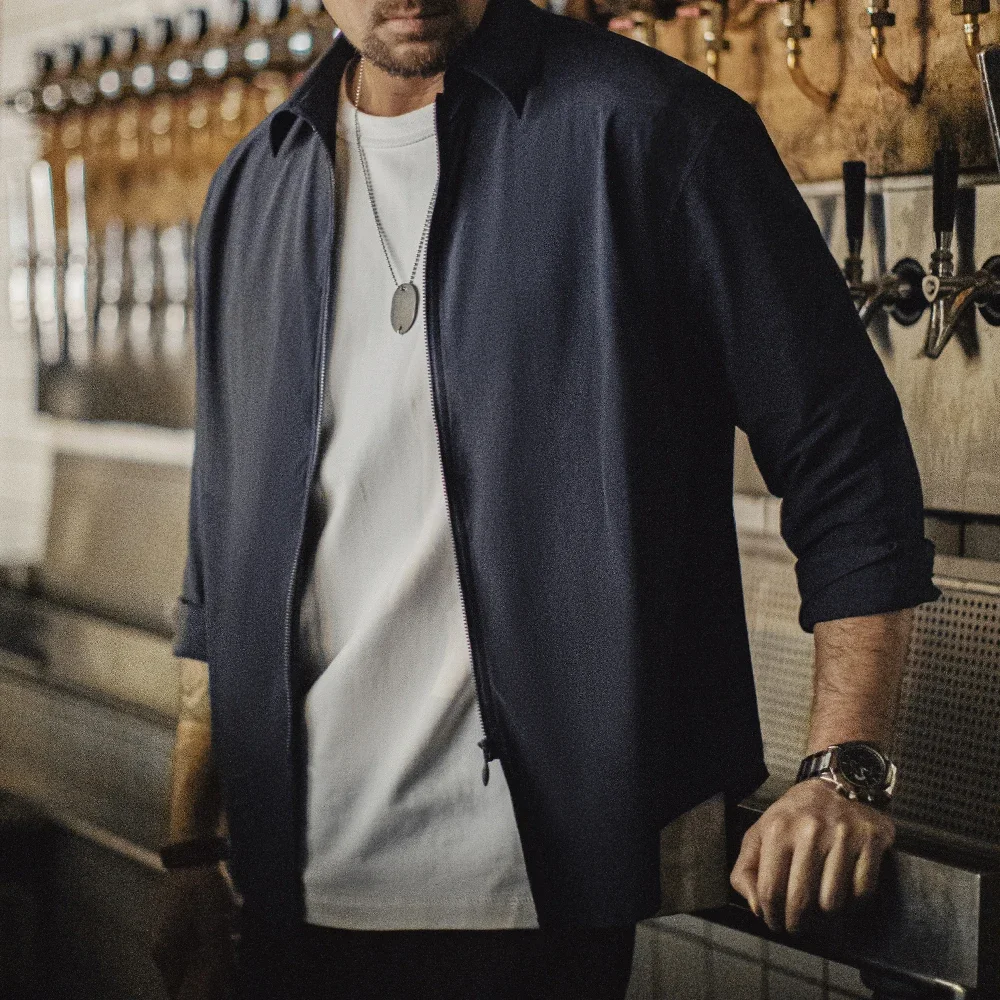 Maden Casual Draped Long Sleeve Shirt Men's Spring and Summer Breathable Cleanfit Cool Comfort Zip-Up Blouse Lightweight Top
Maden Casual Draped Long Sleeve Shirt Men's Spring and Summer Breathable Cleanfit Cool Comfort Zip-Up Blouse Lightweight Top