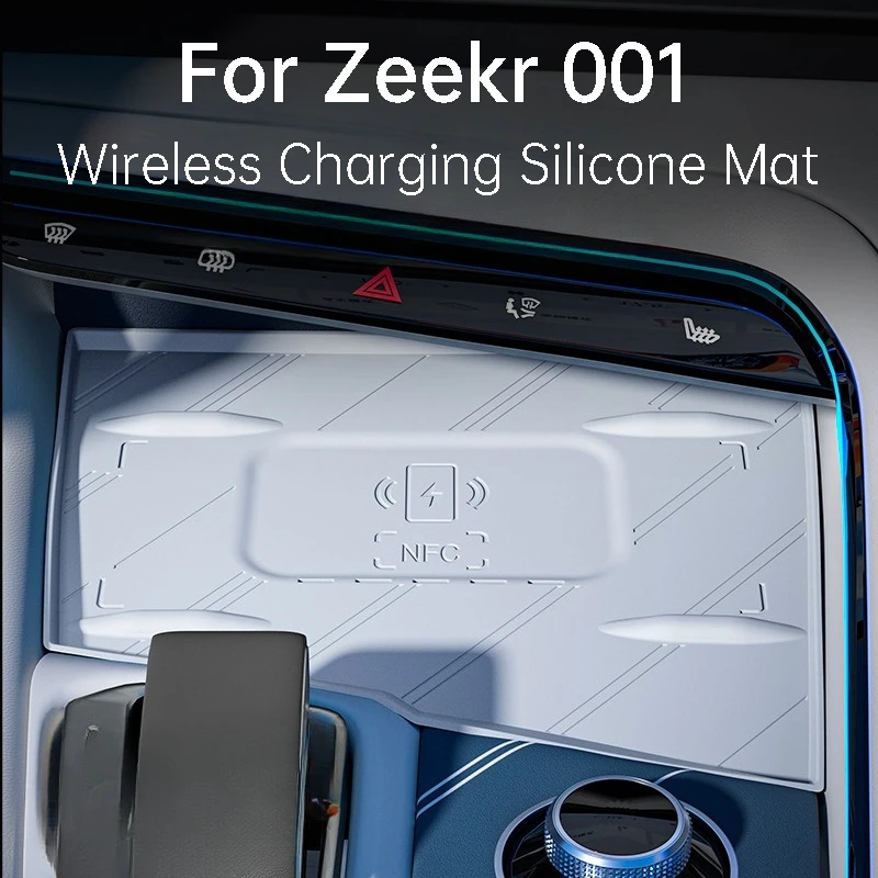 Для Zeekr 001 24-25: Беспроводной зарядный коврик для центральной консоли автомобиля, силиконовый, противоскользящий, устойчивый к царапинам, аксессуар для интерьера
Для Zeekr 001 24-25: Беспроводной зарядный коврик для центральной консоли автомобиля, силиконовый, противоскользящий, устойчивый к царапинам, аксессуар для интерьера