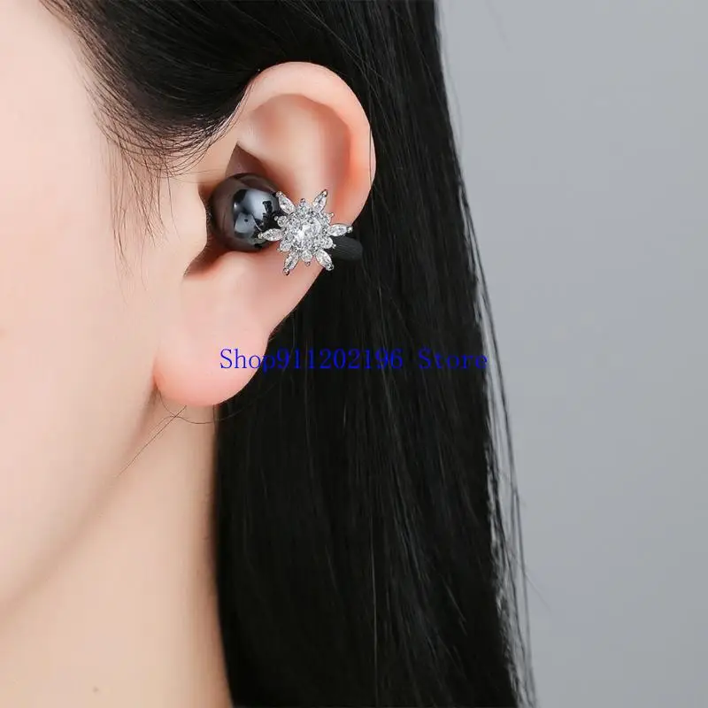 P82A 1 pair Trendy Ice Flower Themed Ear Decorations For FreeClip 1 2 Earphones Use
P82A 1 pair Trendy Ice Flower Themed Ear Decorations For FreeClip 1 2 Earphones Use