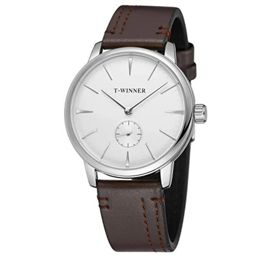 FORSINING Men's Mechanical Hand-Wind Analog Sport Style Wristwatch with Leather Strap
FORSINING Men's Mechanical Hand-Wind Analog Sport Style Wristwatch with Leather Strap