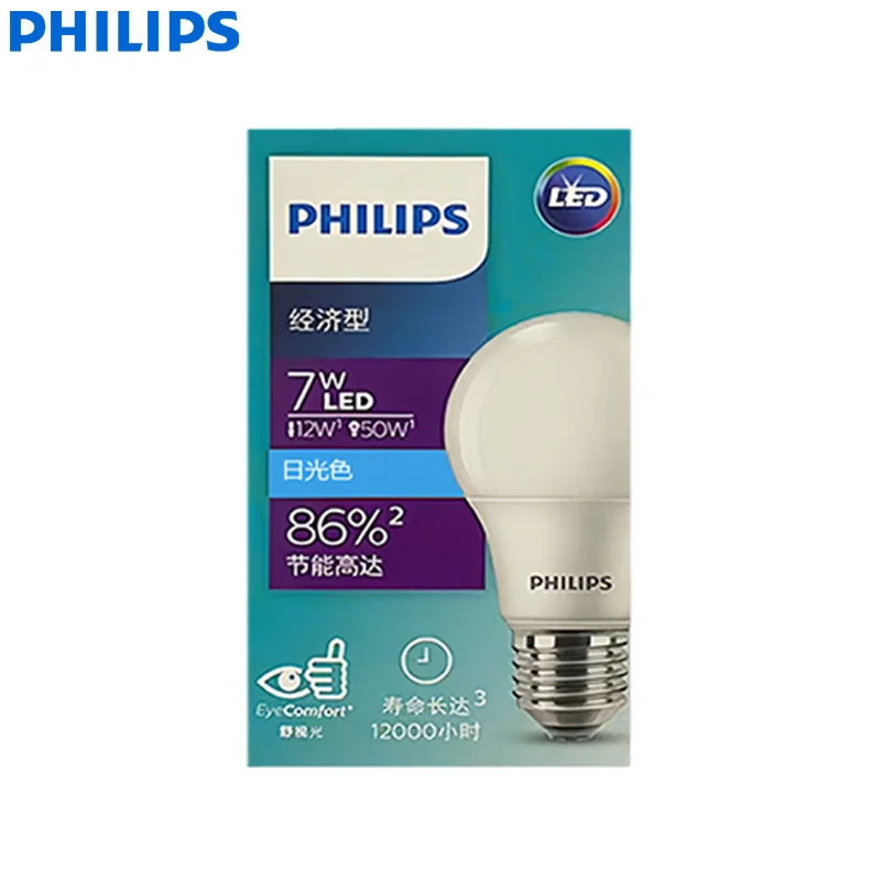 Philips Essential LED Bulbs E27 7W White Light 3000K/6500k 220V-240V Original LED Indoor Lamps Economy
Philips Essential LED Bulbs E27 7W White Light 3000K/6500k 220V-240V Original LED Indoor Lamps Economy