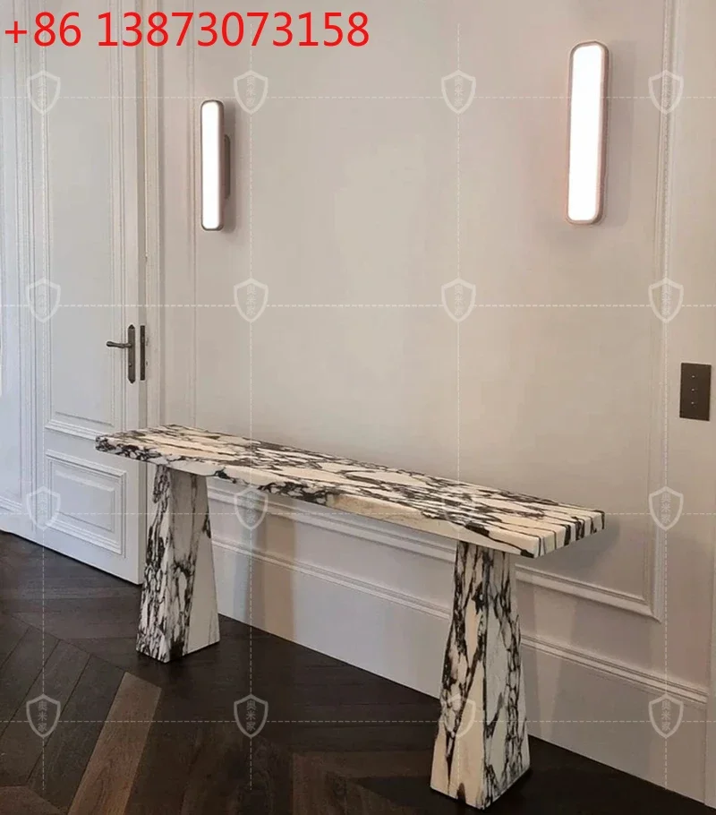 06Italian natural marble porch light luxury strip case
06Italian natural marble porch light luxury strip case