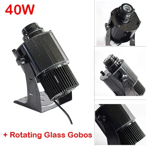 40W LED Gobo Projector Advertising Logo Light Outdoor Black Desktop Mountable
40W LED Gobo Projector Advertising Logo Light Outdoor Black Desktop Mountable
