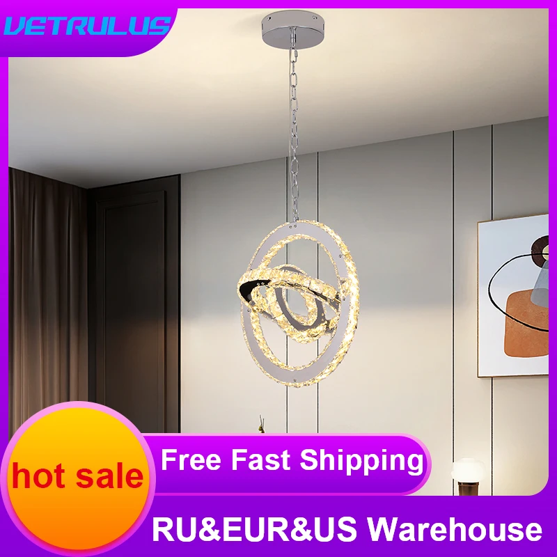 Modern K9 Crystal Ceiling Lamp LED Chandelier Lustre Indoor Hanging Pandent Light DIY Bedroom Fixtures Living Room Hotel Decor
Modern K9 Crystal Ceiling Lamp LED Chandelier Lustre Indoor Hanging Pandent Light DIY Bedroom Fixtures Living Room Hotel Decor