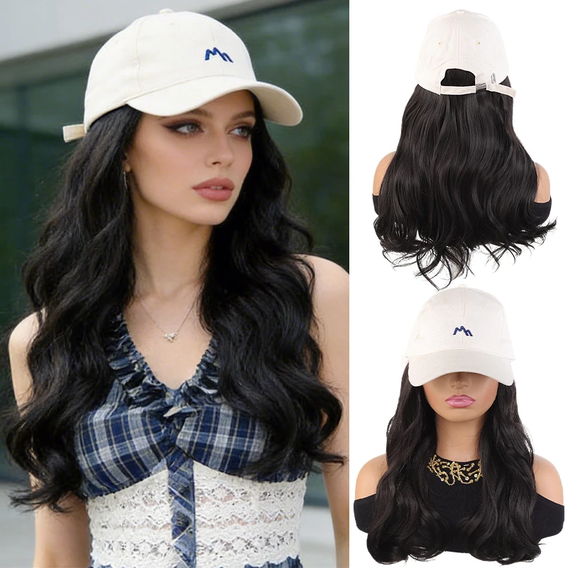 Trendy Long Body Wave Hair Wig Hat in Beige, Synthetic Baseball Cap with Integrated Hair for Women, Perfect for Casual Outfits &
Trendy Long Body Wave Hair Wig Hat in Beige, Synthetic Baseball Cap with Integrated Hair for Women, Perfect for Casual Outfits &
