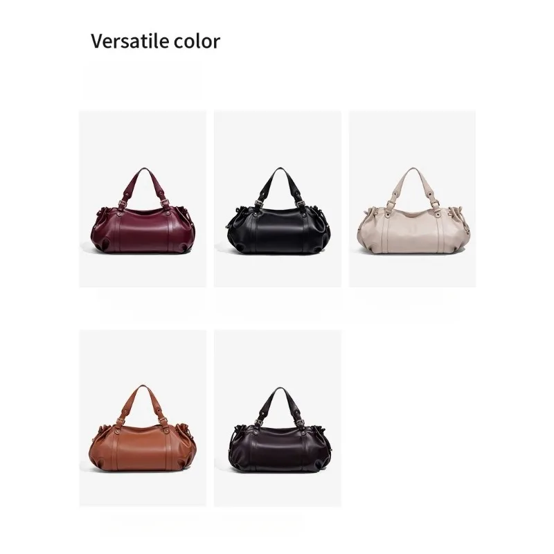 Новая европейская и американская ретро-плиссированная сумка-тоут, большая вместительная сумка через плечо, легкая роскошная сумка
Новая европейская и американская ретро-плиссированная сумка-тоут, большая вместительная сумка через плечо, легкая роскошная сумка