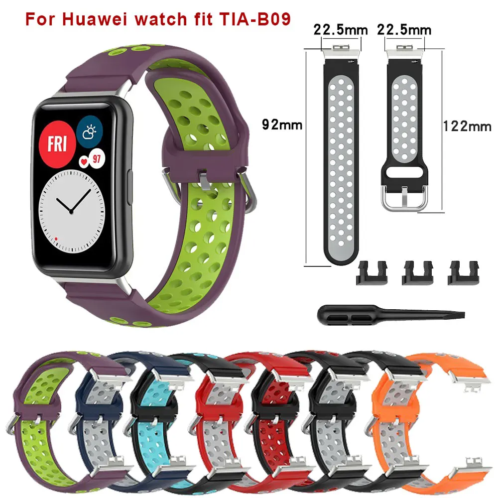Ремешок силиконовый для смарт-часов Huawei Watch 18 мм, двухцветный браслет с аксессуарами для инструментов
Ремешок силиконовый для смарт-часов Huawei Watch 18 мм, двухцветный браслет с аксессуарами для инструментов