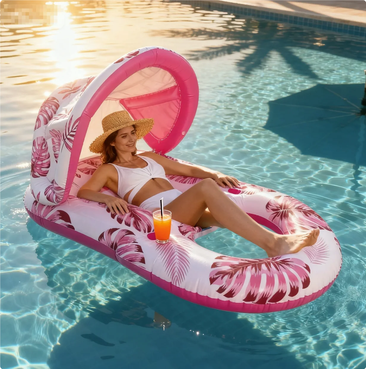 Extra Large Pvc Heavy Duty Inflatable Lounger With Canopy And Cup Holder Adult Water Mattress For Pool Or Lake Use
Extra Large Pvc Heavy Duty Inflatable Lounger With Canopy And Cup Holder Adult Water Mattress For Pool Or Lake Use
