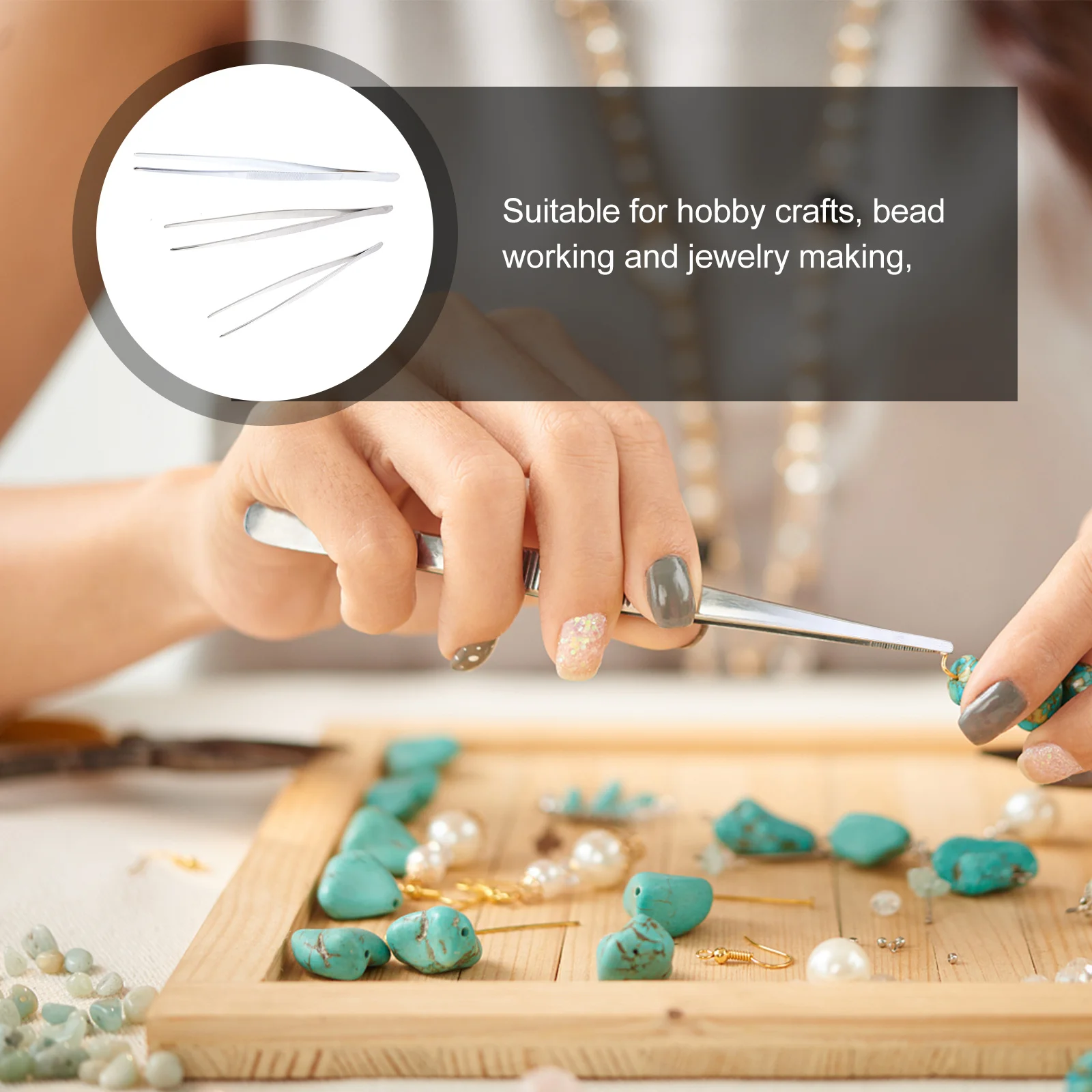 3Pcs Precision Stainless Steel Tweezers Non-Magnetic Durable Tweezers for Jewelry Craft Hobby Laboratory Use Coin Stamp Tongs
3Pcs Precision Stainless Steel Tweezers Non-Magnetic Durable Tweezers for Jewelry Craft Hobby Laboratory Use Coin Stamp Tongs