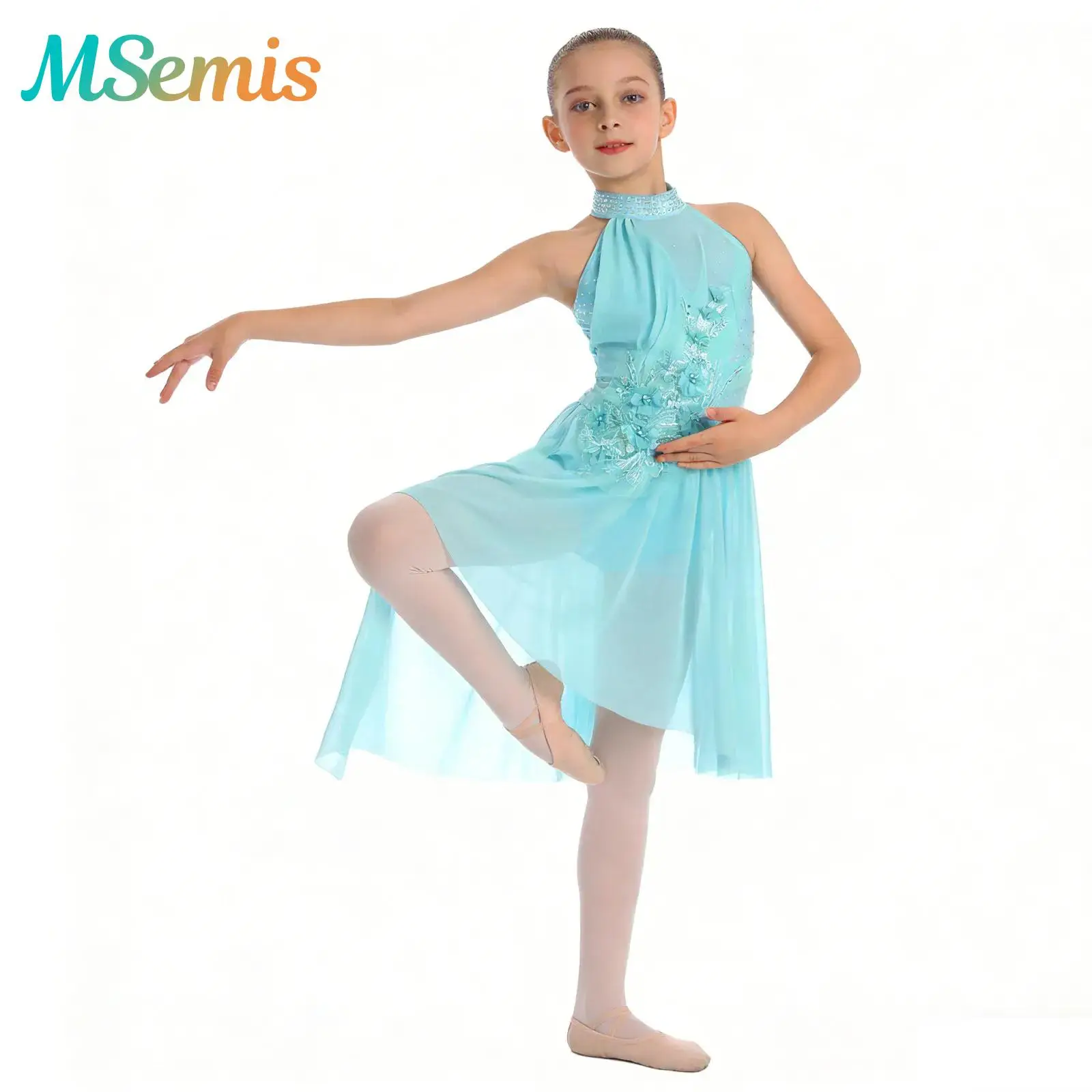 Детское платье для девочек с воротником-халтером для балета и лирического танца, с цветочным узором и стразами, асимметричное, для гимнастики и фигурного катания
Детское платье для девочек с воротником-халтером для балета и лирического танца, с цветочным узором и стразами, асимметричное, для гимнастики и фигурного катания