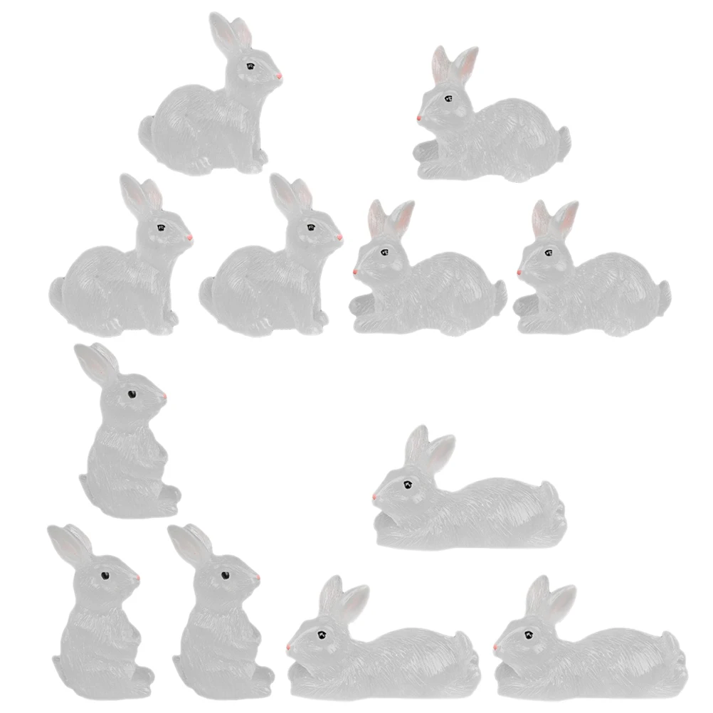 12 Pcs Luminous Rabbit Ornament Miniature Resin Figurines Glowing Bunny Statue Garden Decor Car Balcony Landscape Craft
12 Pcs Luminous Rabbit Ornament Miniature Resin Figurines Glowing Bunny Statue Garden Decor Car Balcony Landscape Craft