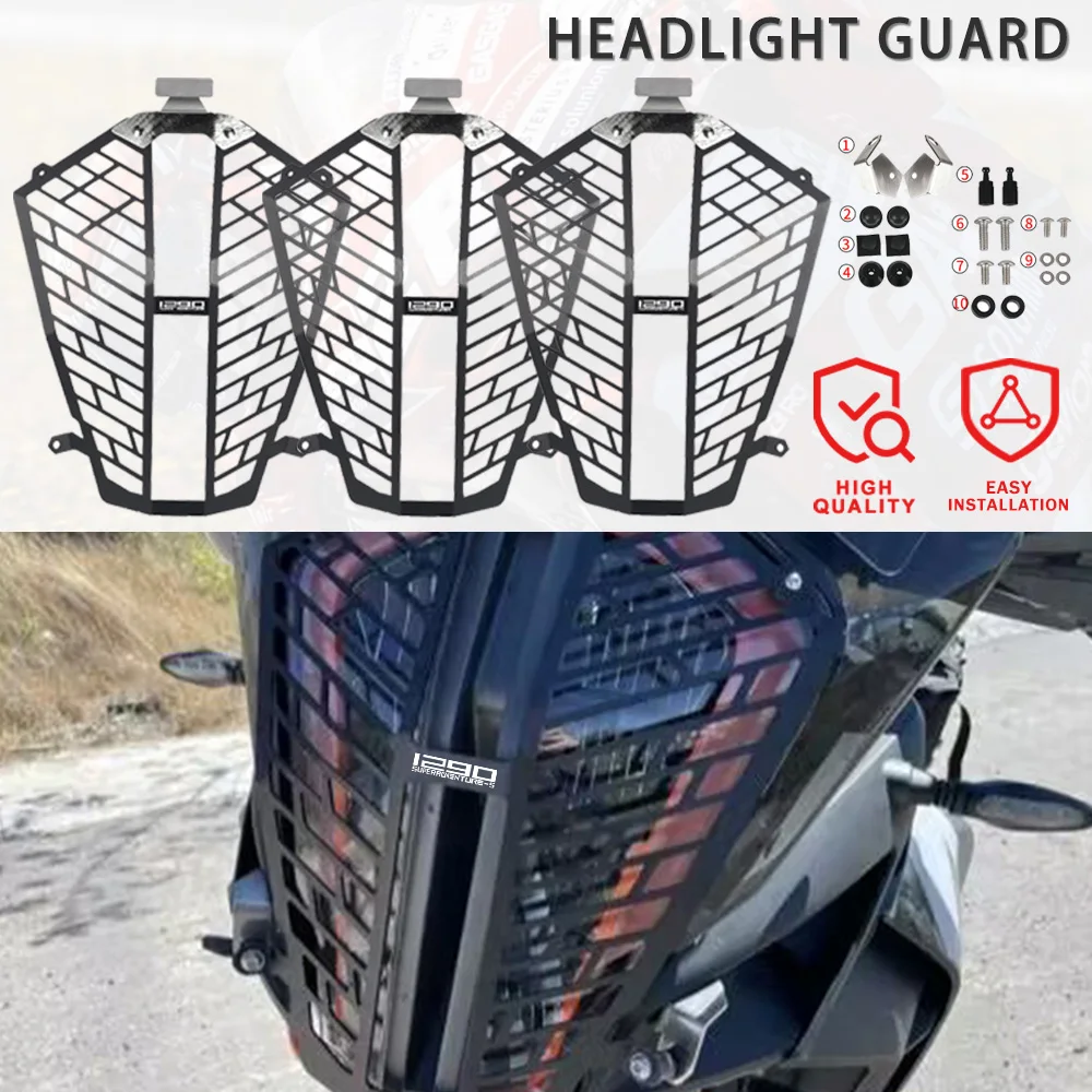 For 1290 SUPER ADVENTURE S/R 2017-2023 2022 Super ADV 1290 S R Motorcycle Headlight Grill Guard Protection Cover Protector
For 1290 SUPER ADVENTURE S/R 2017-2023 2022 Super ADV 1290 S R Motorcycle Headlight Grill Guard Protection Cover Protector