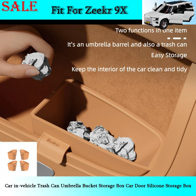 Fit for Zeekr 9X 2026 Car in-vehicle Trash Can Umbrella Bucket Storage Box Car Door Silicone Storage Box Auto Interior Supplies
Fit for Zeekr 9X 2026 Car in-vehicle Trash Can Umbrella Bucket Storage Box Car Door Silicone Storage Box Auto Interior Supplies