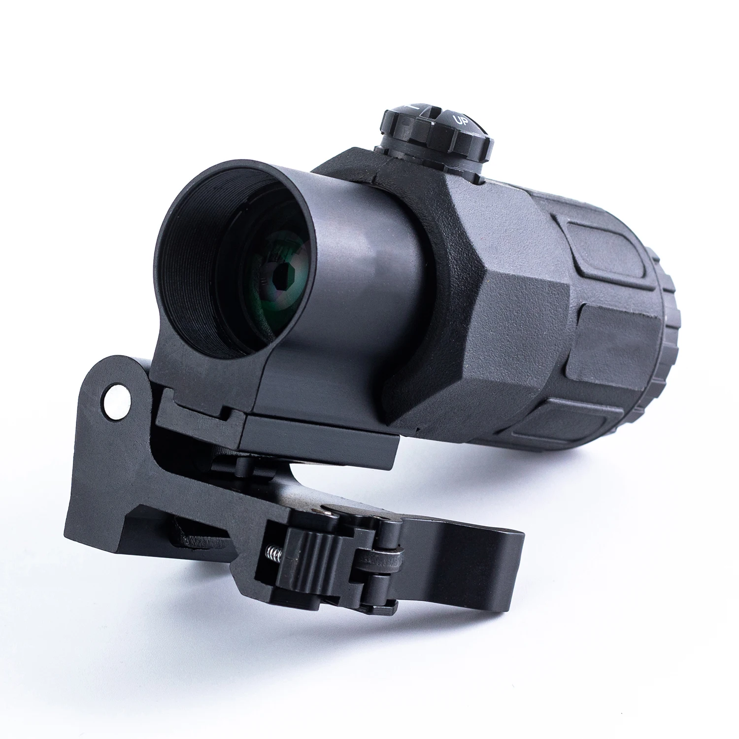 G33 3X Magnifier with Complete Full Marking Designed for Hunting Comes Equipped with STS Mount Compatible for 20MM Rail Systems
G33 3X Magnifier with Complete Full Marking Designed for Hunting Comes Equipped with STS Mount Compatible for 20MM Rail Systems