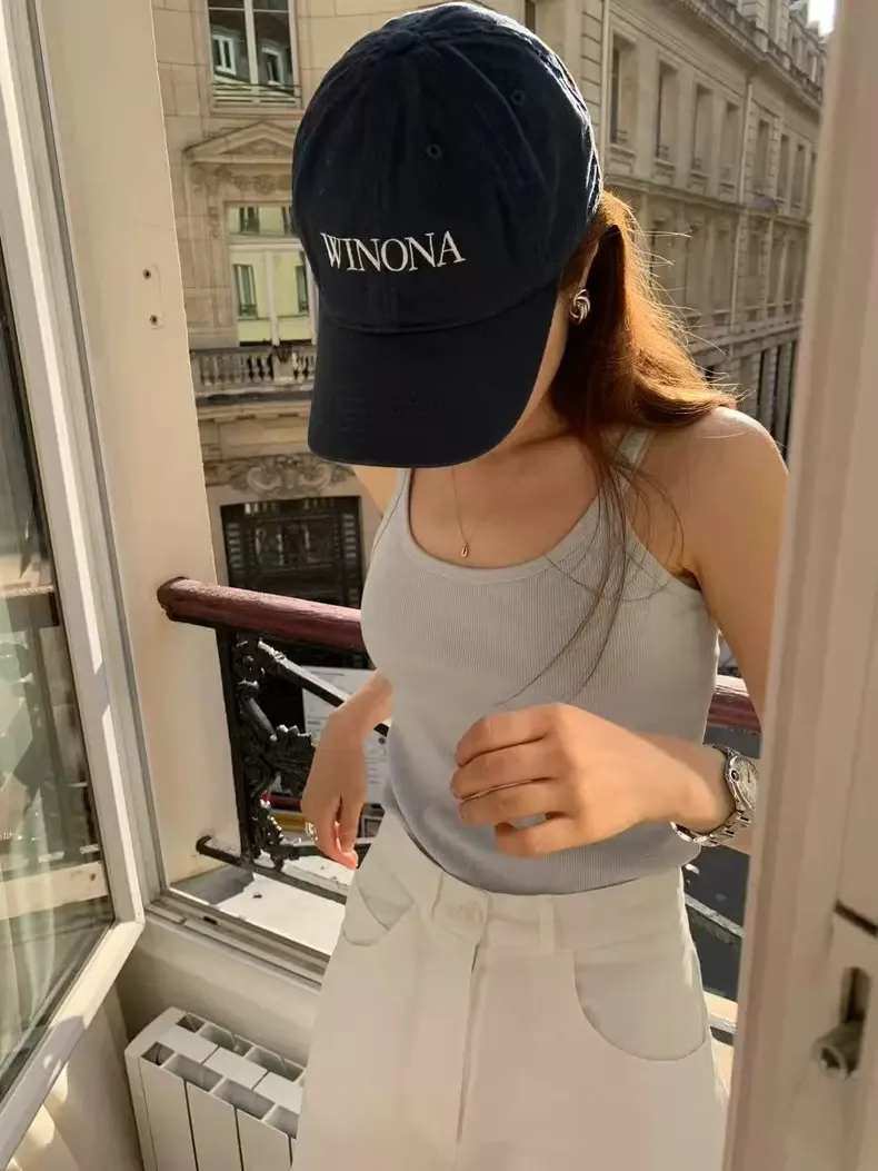 Slim Fit Color Strap Vest Women's Inner Wear Outer Wear Base irt Dongda Gate OUCE Commute Sle Bal Trend
Slim Fit Color Strap Vest Women's Inner Wear Outer Wear Base irt Dongda Gate OUCE Commute Sle Bal Trend