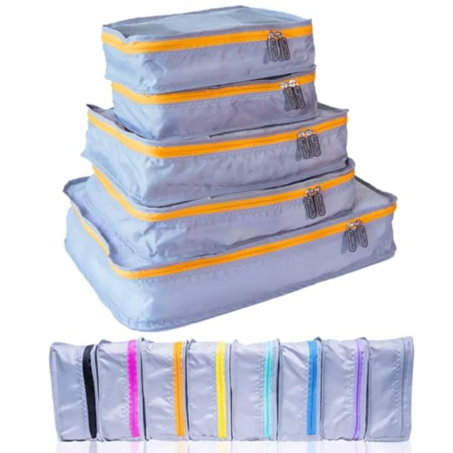 Packing Cubes - 5 Compression Packing Cubes for Travel, Luggage Organizer Bags for Suitcases, Carry-On, Duffle or Backpack Mesh
Packing Cubes - 5 Compression Packing Cubes for Travel, Luggage Organizer Bags for Suitcases, Carry-On, Duffle or Backpack Mesh