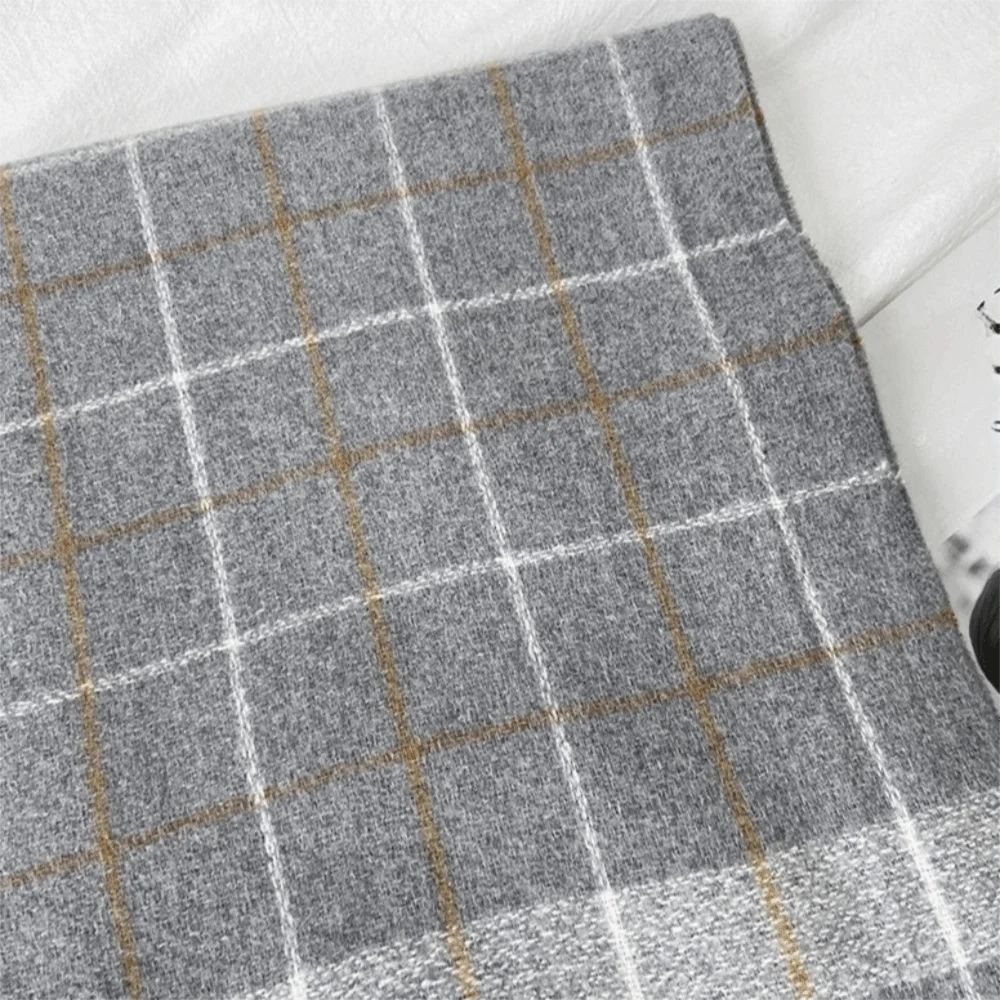 Подарки, имитация кашемира, клетчатый вязаный шарф, теплый длинный мужской толстый шаль, мягкий двусторонний шарф в корейском стиле для мужчин
Подарки, имитация кашемира, клетчатый вязаный шарф, теплый длинный мужской толстый шаль, мягкий двусторонний шарф в корейском стиле для мужчин