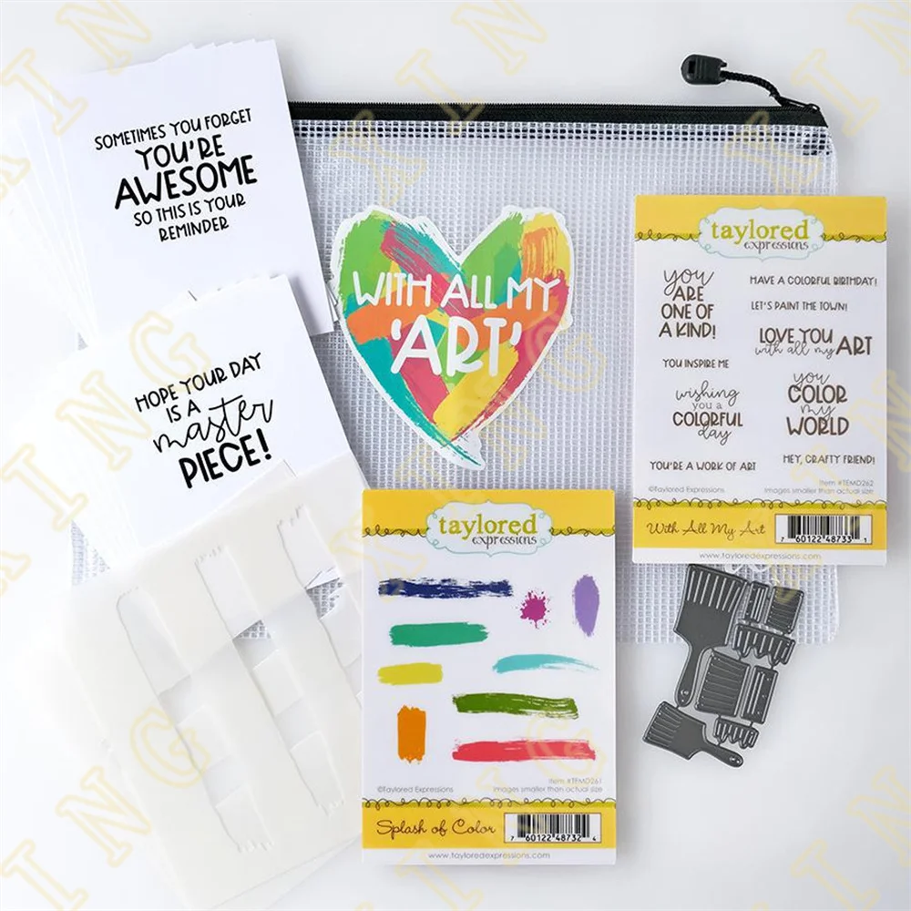 Newest With All My Art Cardmaking Kit Metal Cutting Dies Clear Stamps Stencil for Scrapbook Diary Decoration Embossing Template
Newest With All My Art Cardmaking Kit Metal Cutting Dies Clear Stamps Stencil for Scrapbook Diary Decoration Embossing Template