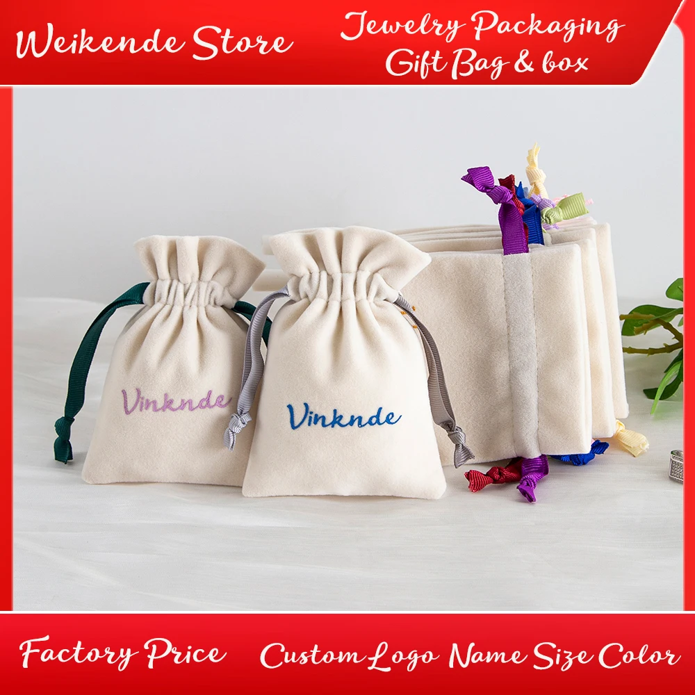 50Pcs Personalized Logo Beige Velvet Jewelry Drawstring Bag Wedding Bridesmaid Gift Organizer Candy Keychain Phone Case Pouch
50Pcs Personalized Logo Beige Velvet Jewelry Drawstring Bag Wedding Bridesmaid Gift Organizer Candy Keychain Phone Case Pouch