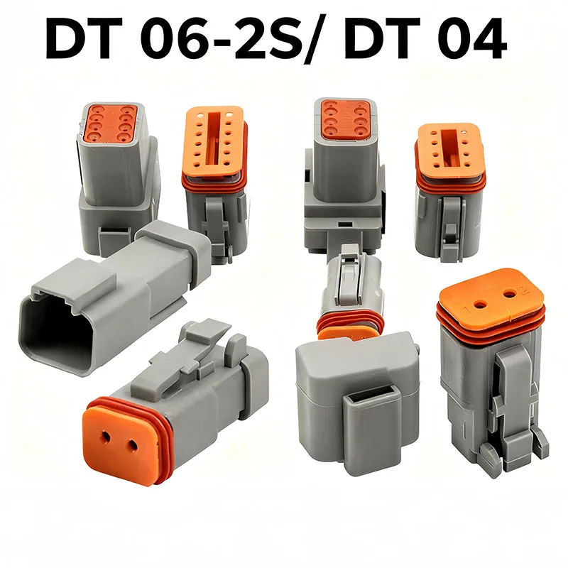 DT DEUTSCH Series Automobile Connector 22-16AWG Waterproof DT06 -2S/DT04 Male Female Harness Plug Socket DT Connector
DT DEUTSCH Series Automobile Connector 22-16AWG Waterproof DT06 -2S/DT04 Male Female Harness Plug Socket DT Connector
