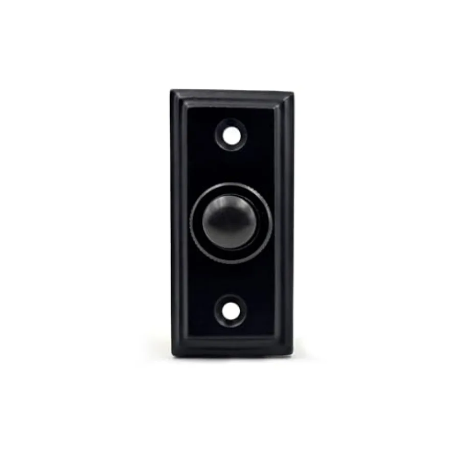 A29 ed Wired Doorbell Button 2 1/2" x 1 1/8" Vintage Style Cast Iron Construction with Recess Mount Antique Finish, Fits Two-Wi
A29 ed Wired Doorbell Button 2 1/2" x 1 1/8" Vintage Style Cast Iron Construction with Recess Mount Antique Finish, Fits Two-Wi
