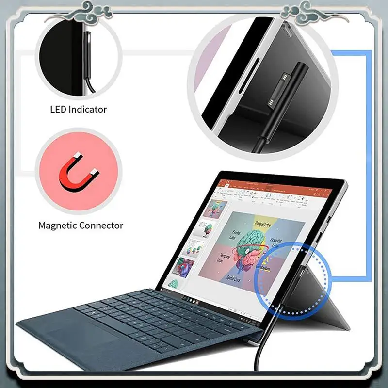 Premium 10X Surface Connect To USB-C Charging Cable Compatible For Surface Pro7 Go2 Pro6 5/4/3 Laptop1/2/3 & Surface Book
Premium 10X Surface Connect To USB-C Charging Cable Compatible For Surface Pro7 Go2 Pro6 5/4/3 Laptop1/2/3 & Surface Book