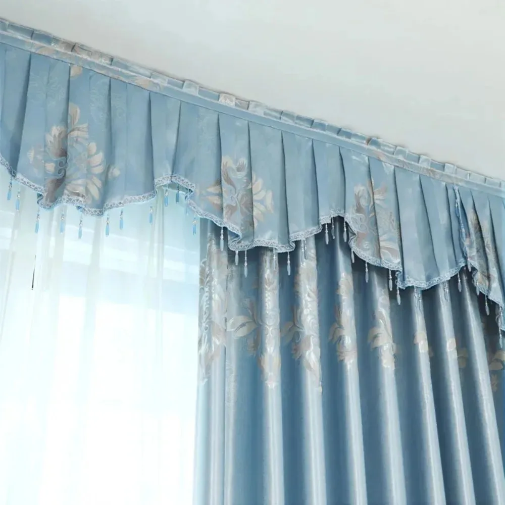 Curtain for Living Room Bedroom Window Door with Curtain Head Custom Jacquard Blackout Korean Folding Hook Soundproof
Curtain for Living Room Bedroom Window Door with Curtain Head Custom Jacquard Blackout Korean Folding Hook Soundproof