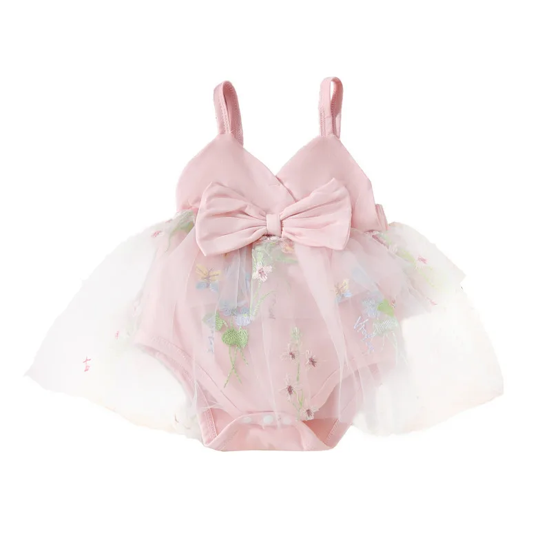 Infant Baby Girls Summer Romper Dress Embroidery Floral Tulle Patchwork Bow Sleeveless V-Neck Jumpsuit
Infant Baby Girls Summer Romper Dress Embroidery Floral Tulle Patchwork Bow Sleeveless V-Neck Jumpsuit