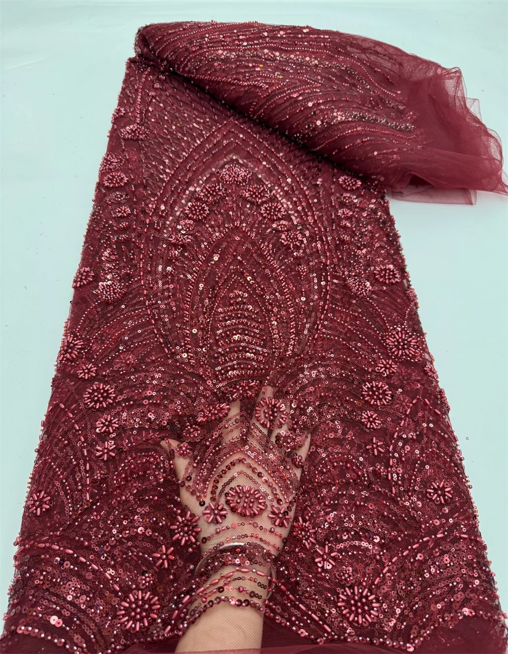 Luxury Pearls Sequins African Pink Color 2025 High Quality Beads Groom Nigerian Bridal Embroidery French Tulle Lace Fabric DIY
Luxury Pearls Sequins African Pink Color 2025 High Quality Beads Groom Nigerian Bridal Embroidery French Tulle Lace Fabric DIY