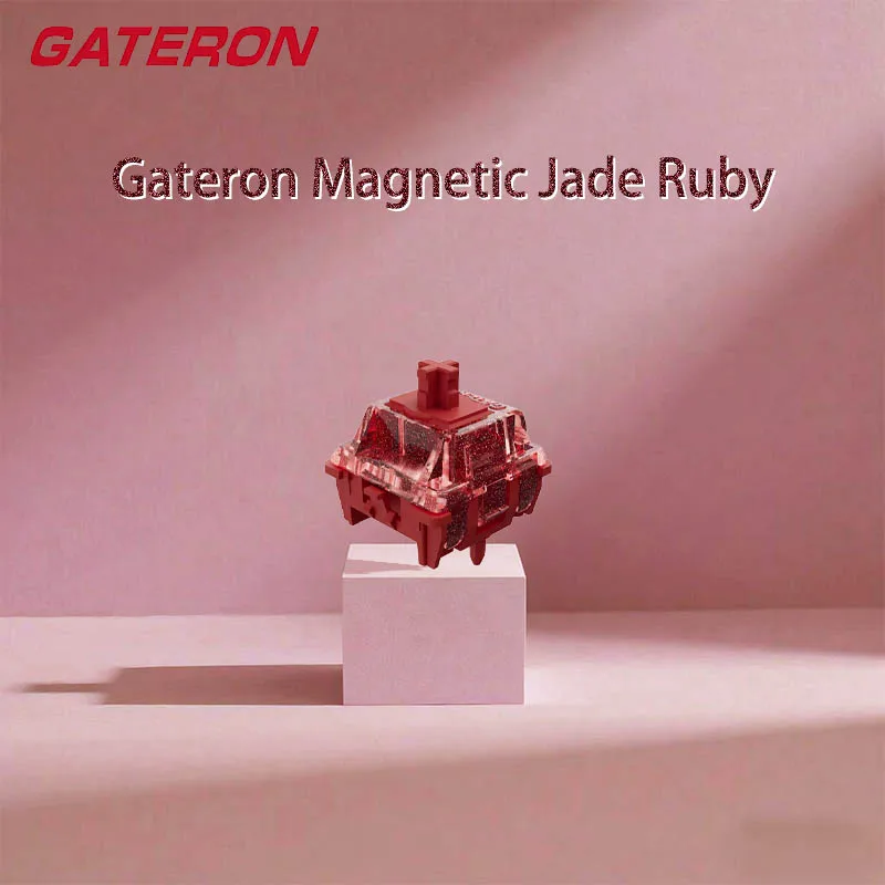GATERON Magnetic Jade Ruby Switch RGB Custom Itinerary HIFI Electromagnetic Trigger Adjustable Key for Magnetic Gaming Keyboards 
GATERON Magnetic Jade Ruby Switch RGB Custom Itinerary HIFI Electromagnetic Trigger Adjustable Key for Magnetic Gaming Keyboards