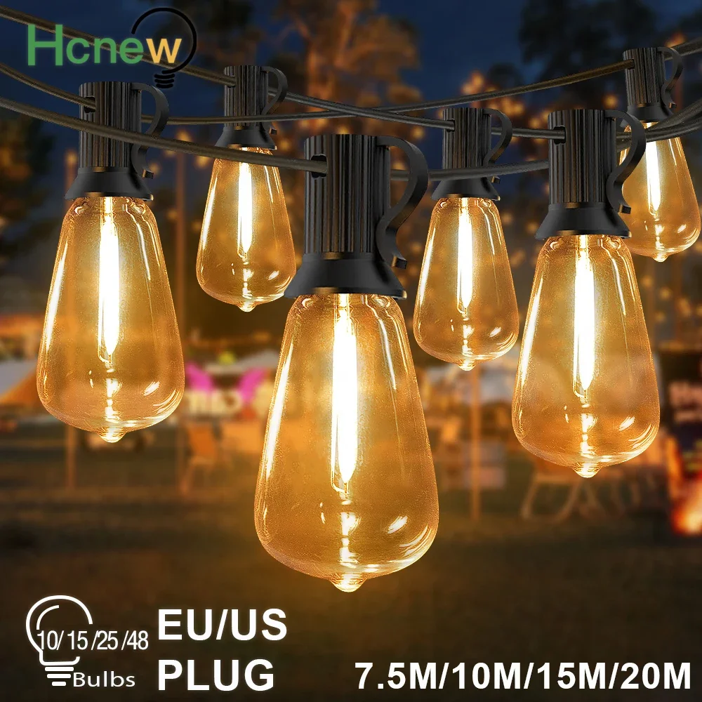 Shatterproof ST38 Plastic Outdoor String Lights Waterproof LED Garden Light Garland Connectable Retro Festoon Decoration Light
Shatterproof ST38 Plastic Outdoor String Lights Waterproof LED Garden Light Garland Connectable Retro Festoon Decoration Light