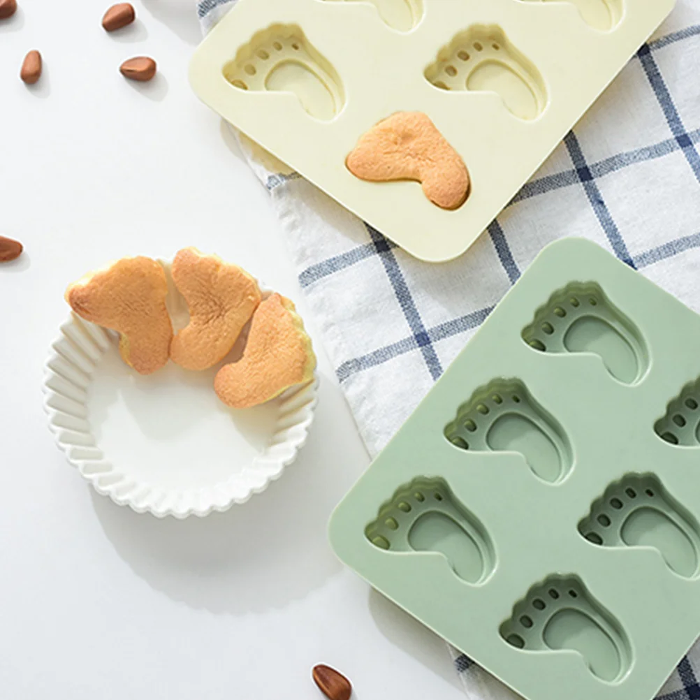 4Pcs Footprint Shape Silicone Fondant Mold Easy Clean Chocolate Mold Baking Mould for Home Or Cake Shop Use Ice Mould
4Pcs Footprint Shape Silicone Fondant Mold Easy Clean Chocolate Mold Baking Mould for Home Or Cake Shop Use Ice Mould