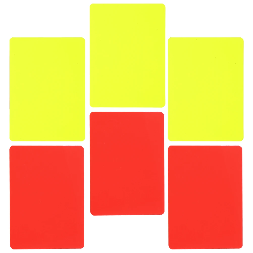 6 Pcs Cards Yellow Soccer Referee for Sports Officials Football Game Multifunction Red Penalty Standard
6 Pcs Cards Yellow Soccer Referee for Sports Officials Football Game Multifunction Red Penalty Standard