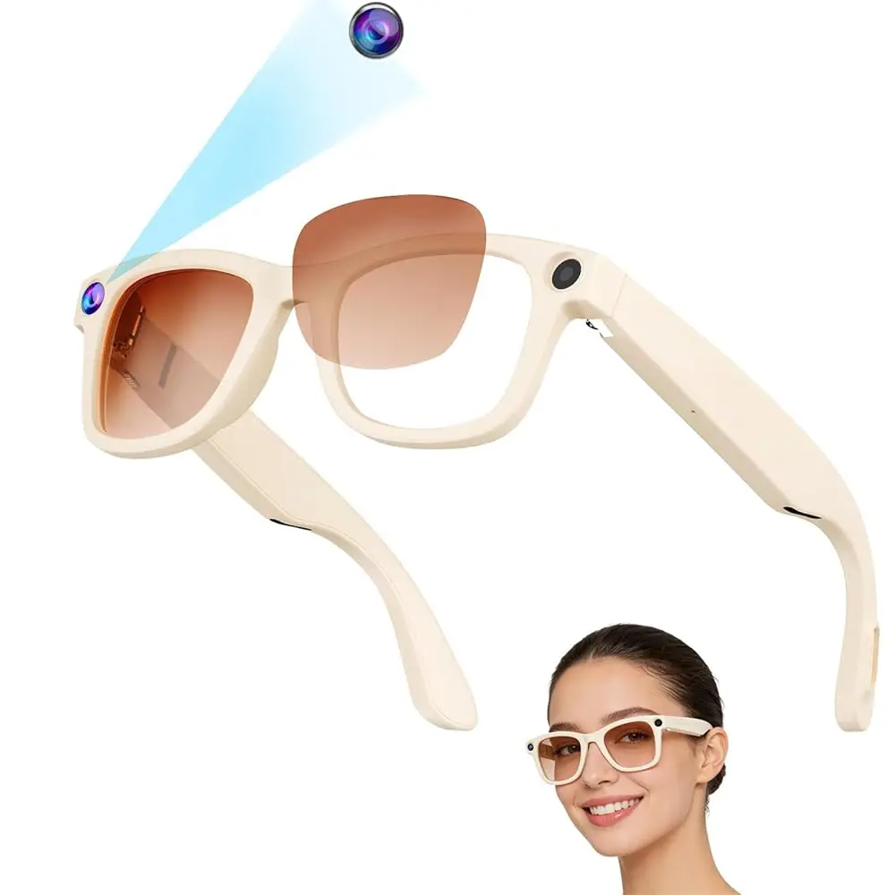 Ailexpress-Free Shipping-AI Smart Glasses with Camera, 8MP HD Camera Glasses & 1080P Video Recording Glasses, ChatGPT Voice Assi
Ailexpress-Free Shipping-AI Smart Glasses with Camera, 8MP HD Camera Glasses & 1080P Video Recording Glasses, ChatGPT Voice Assi