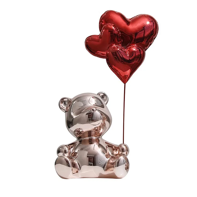 Electroplated bear ornament, living room desktop TV cabinet entrance soft decoration, home ornament
Electroplated bear ornament, living room desktop TV cabinet entrance soft decoration, home ornament