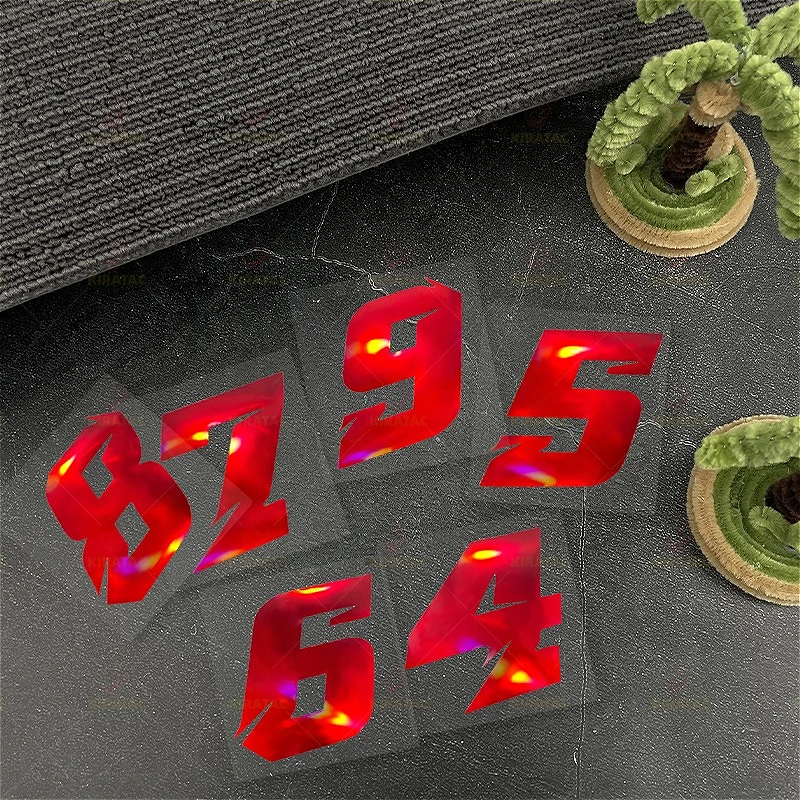 2Pcs/Set Red Holographic Number Stickers, 2 Sizes Large Small Waterproof Vinyl Decals for Helmet Fairing Fuel Tank Window Decor
2Pcs/Set Red Holographic Number Stickers, 2 Sizes Large Small Waterproof Vinyl Decals for Helmet Fairing Fuel Tank Window Decor